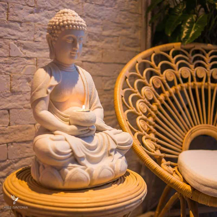 Buda Meditação em Resina